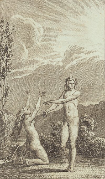 Ilustrace k Ewaldovu "Adam a Eva". II od J.F. Clemens