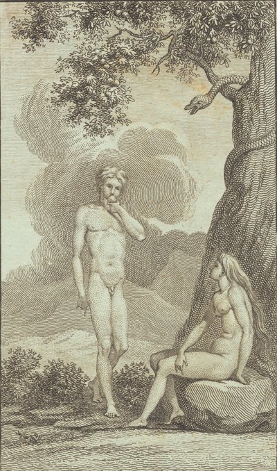Ilustrace k Ewaldovu "Adam a Eva". IV od J.F. Clemens