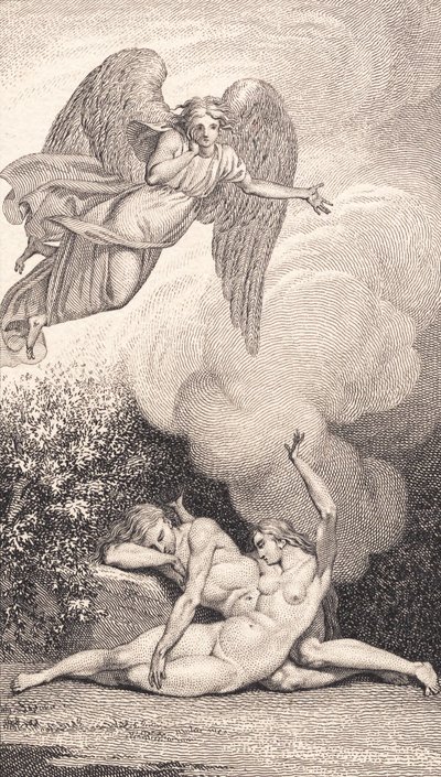 Ilustrace k Ewaldovu "Adam a Eva". V od J.F. Clemens