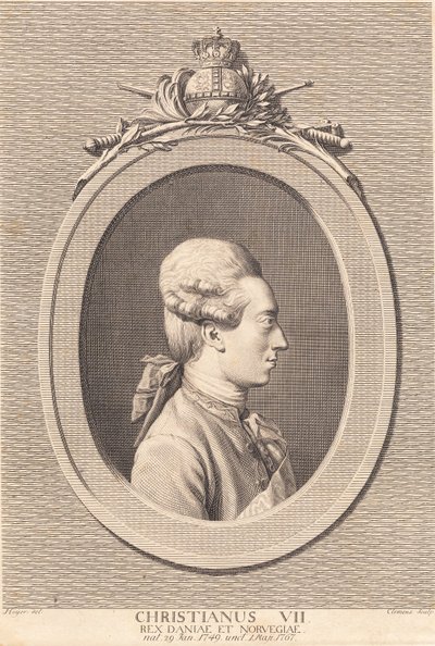 Kong Christian VII od J.F. Clemens