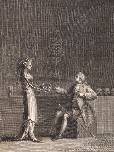 Niels Klim v anatomické komoře od J.F. Clemens