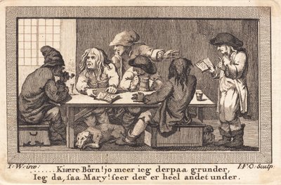 Báseň Peder Paars se v hostinci posuzuje na třech jelenech od J.F. Clemens