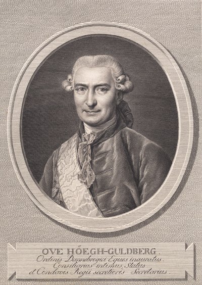 Portrét Ove Høegha-Guldberga od J.F. Clemens