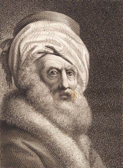 Portrét starého muže. Nathan der Weise od J.F. Clemens