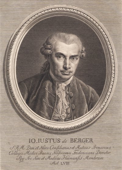 Portrét lékaře Johana von Bergera od J.F. Clemens