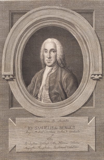 Portrét lékaře Johanna Samuela von Bergera od J.F. Clemens