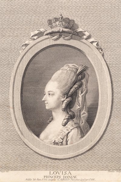 Princezna Louise, provdaná za Carla Hesenského od J.F. Clemens