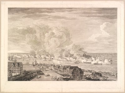 Bitva o Reden dne 2. dubna 1801 od J.F. Clemens