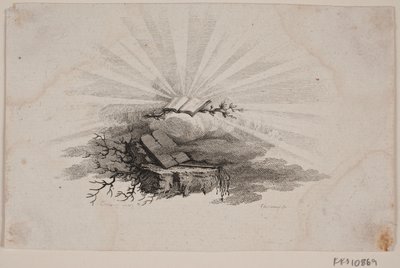 Titulní viněta pro C. Bastholma: "Duchovní řeči", 1779 od J.F. Clemens