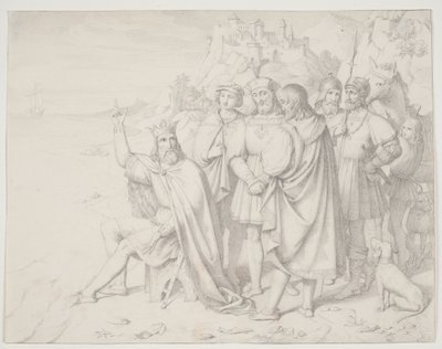 Canute the Great u pláže od J.L. Lund