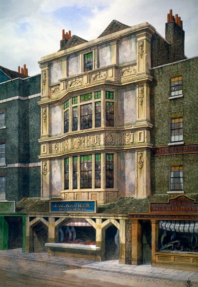 76 Aldgate High Street, Londýn, c1860 od JL Stewart