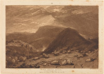 Hind Head Hill, publikoval 1811. od Joseph Mallord William Turner