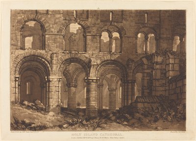 Katedrála svatého ostrova, publikoval 1808. od Joseph Mallord William Turner