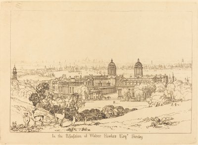 Londýn z Greenwiche, publikoval 1811. od Joseph Mallord William Turner