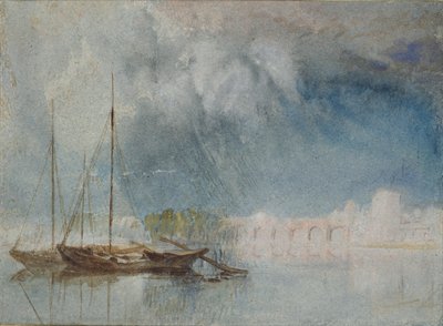 Nantes: Pirmilský most, c1830 od Joseph Mallord William Turner