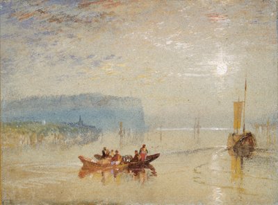 Scéna na Loiře, poblíž Coteaux de Mauves, c1830 od Joseph Mallord William Turner