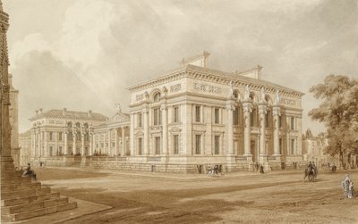 Jihovýchodní pohled na Taylor Building a univerzitní galerie, 19. století od Joseph Mallord William Turner