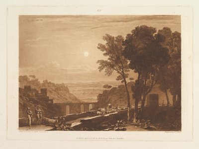 Most a kozy Liber Studiorum, část IX, deska 43, 23. dubna 1812. od Joseph Mallord William Turner