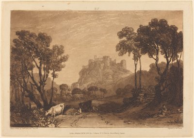 Zámek nad loukami, publikoval 1808. od Joseph Mallord William Turner