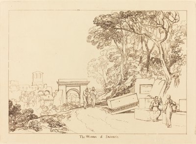 Žena Samaří, publikoval 1819. od Joseph Mallord William Turner