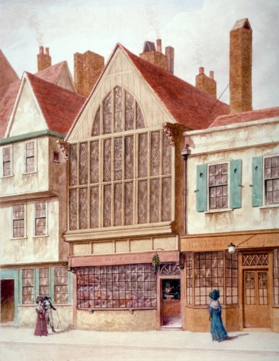 Pohled na Trinity Hall, Aldersgate Street, City of London, 1780. od JT Wilson