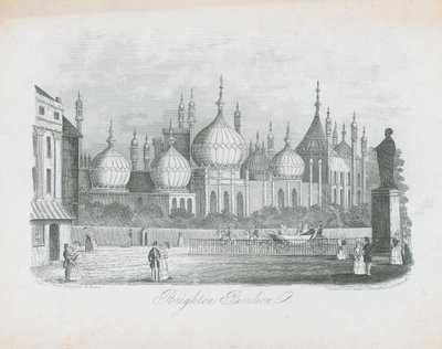 Celkový pohled na Brighton Pavilion od J.T. Wood