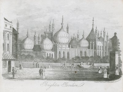 Celkový pohled na Brighton Pavilion od J.T. Wood