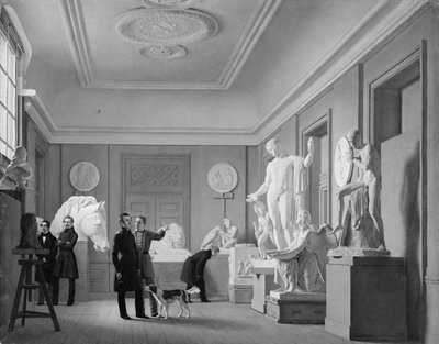 Thorvaldsenovo studio na Královské akademii výtvarných umění v Kodani od J.V. Gertner