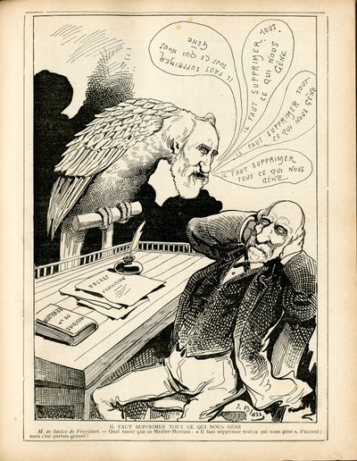 Le Triboulet, Satirique en N & B von J. (1847-1892) Blass