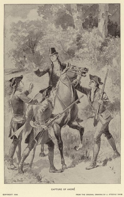 Zajetí Andrého (litho) od J. (after) Steeple Davis