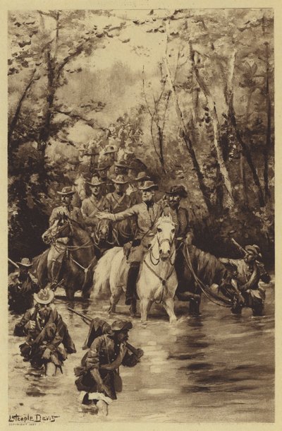 Leeova invaze na sever (litho) od J. (after) Steeple Davis