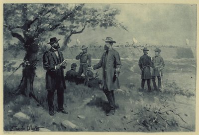 Vzdání se Pembertonu Grantovi (litho) od J. (after) Steeple Davis
