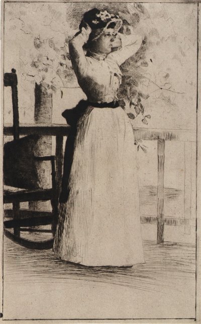 Portrét slečny Hoe od J. Alden Weir