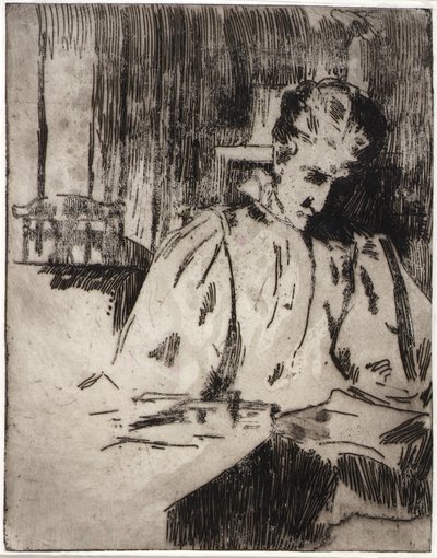 Žena Čtení od J. Alden Weir