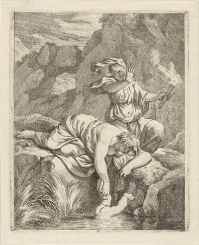 Thetis ponoří Achilla do Styxu Scény ze života Achilla (název série) Vitam et mortem achilli (název série) od J. Alexander Janssens