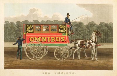 Omnibus, vyrytý Robertem Havellem, 1833 od J. Arnull