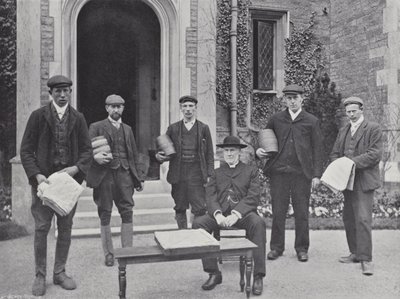 Hallaton Hare Pie Festival, vikář a deputace od J. Benjamin Stone