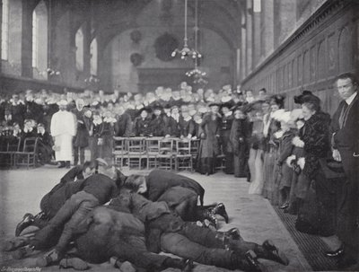 Házení palačinek ve Westminster School, The Greeze od J. Benjamin Stone