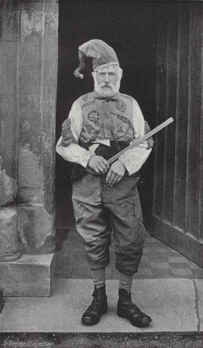 Horn Dance, Abbots Bromley, Blázen a Robin Hood od J. Benjamin Stone