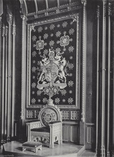 Královské sídlo v Kings Robing-Room od J. Benjamin Stone