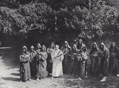 Průvod v Sherborne, příchod Ealdhelma od J. Benjamin Stone