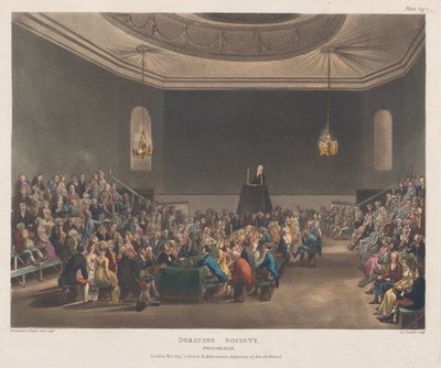 Debatní společnost, Piccadilly, 1. srpna 1808, 1. srpna 1808. od J. Bluck