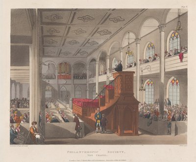 Filantropická společnost, Kaple, 1. dubna 1809., 1. dubna 1809. od J. Bluck