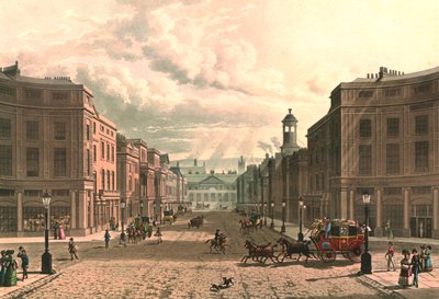 Regent Street z Piccadilly, c1822. od J Bluck