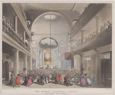 Římskokatolická kaple, Lincolns Inn Fields, 1. dubna 1808, 1. dubna 1808. od J. Bluck