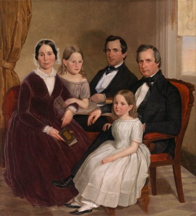 William Jervis Hough a rodina, c. 1852-1853. od J. Brayton Wilcox
