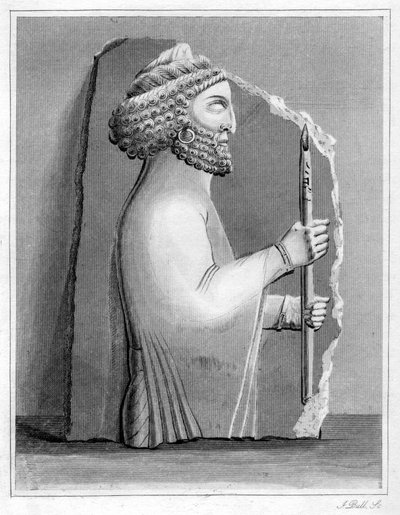 Persepolská socha, 1848. od J. Bull