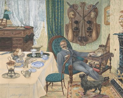 Bakalář ve své studii The Sportsman