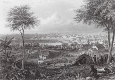 Austrálie: Brisbane (rytina) od J. C. Armytage