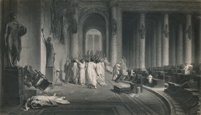 Smrt Caesara. Julius Caesar, c1870 od J. C. Armytage